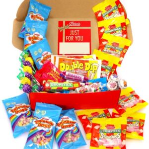 Personalised Retro Premium Red Sweet Hamper 970g image